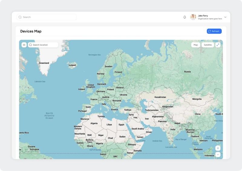Control Seven devices map